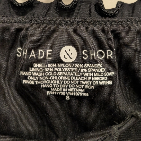 Shade and Shore Black Ruffled Bikini Bottoms Size Small - Picture 2 of 6